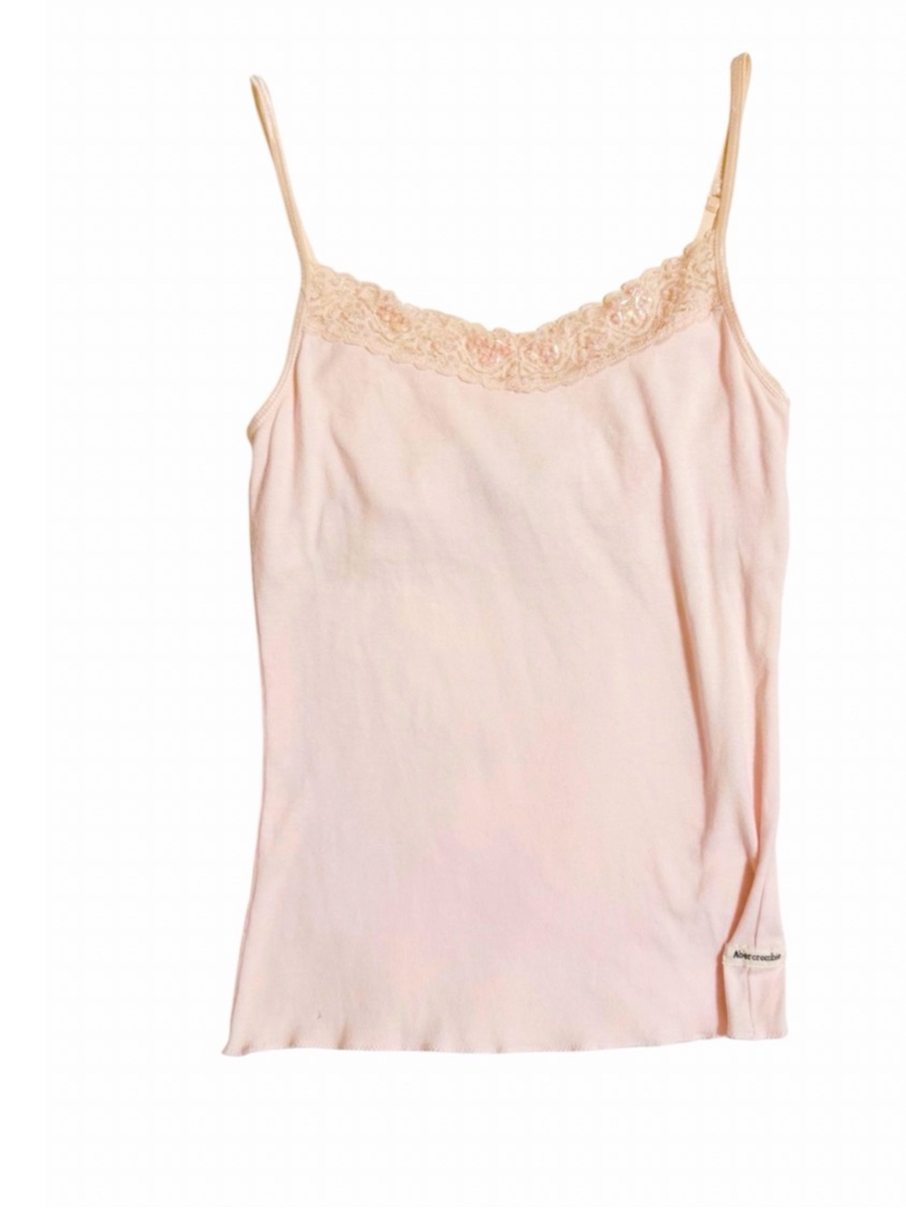 Vintage Abercrombie & Fitch Sequin Lace Y2K FairyGrunge Coquette Cami Top